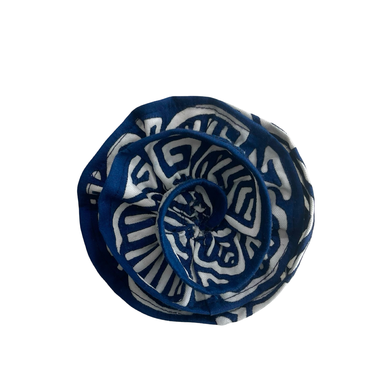 Mola rose brooch