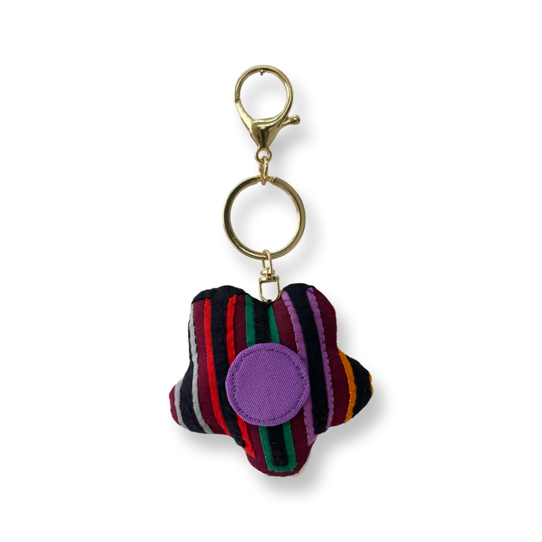 Mola Flower Keychain