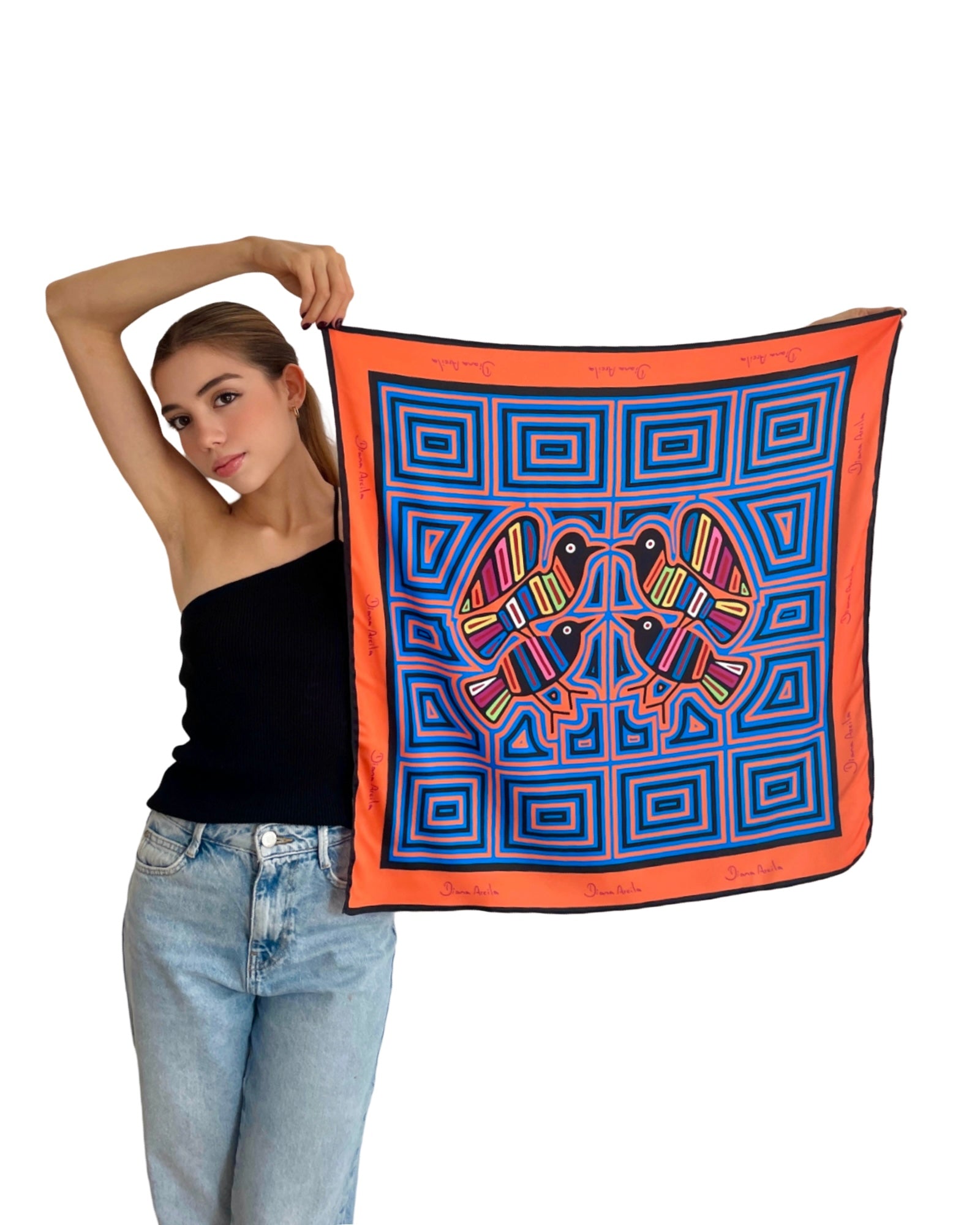 Birds Silk Scarf