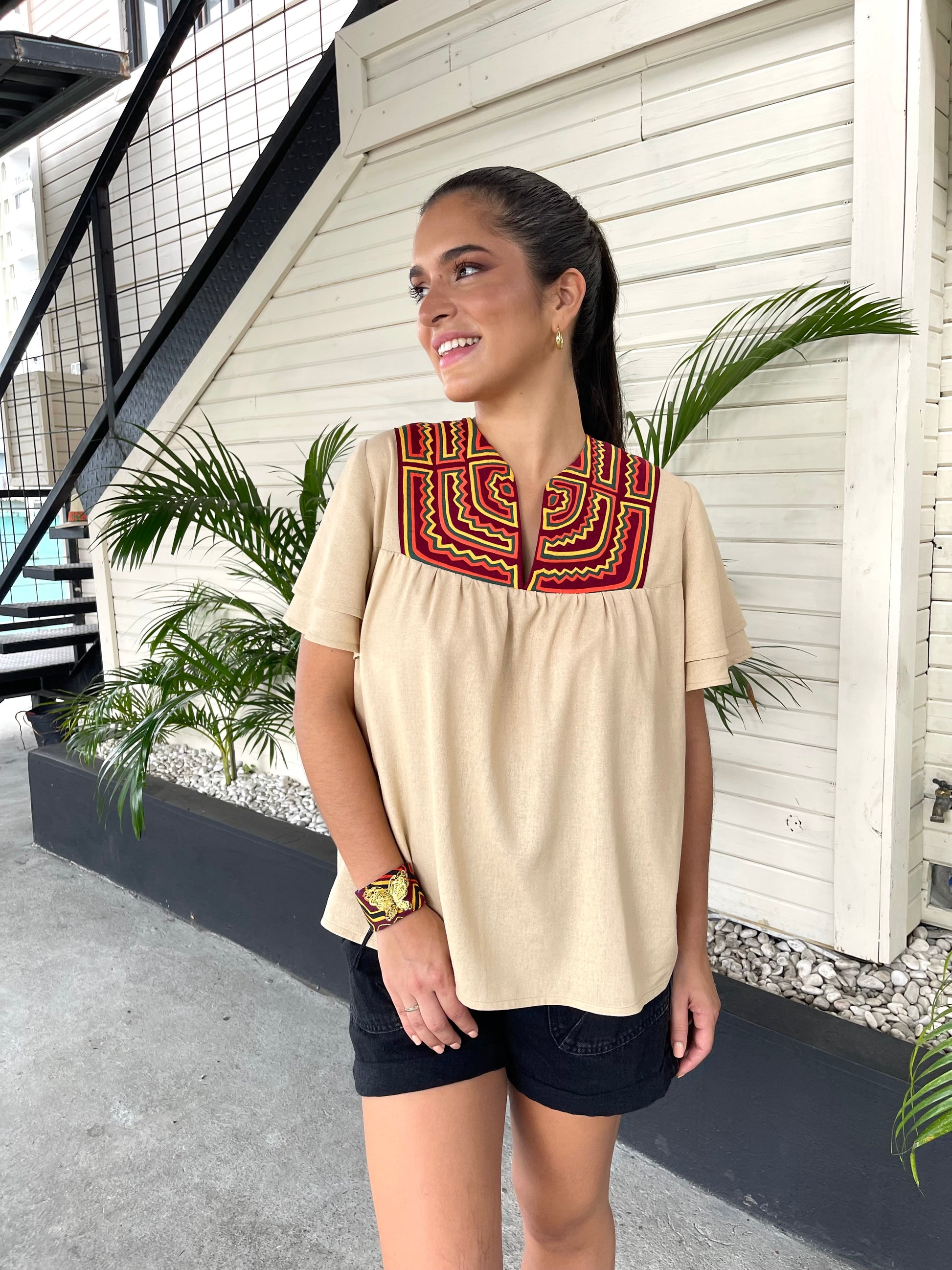 Boho Palm Shirt