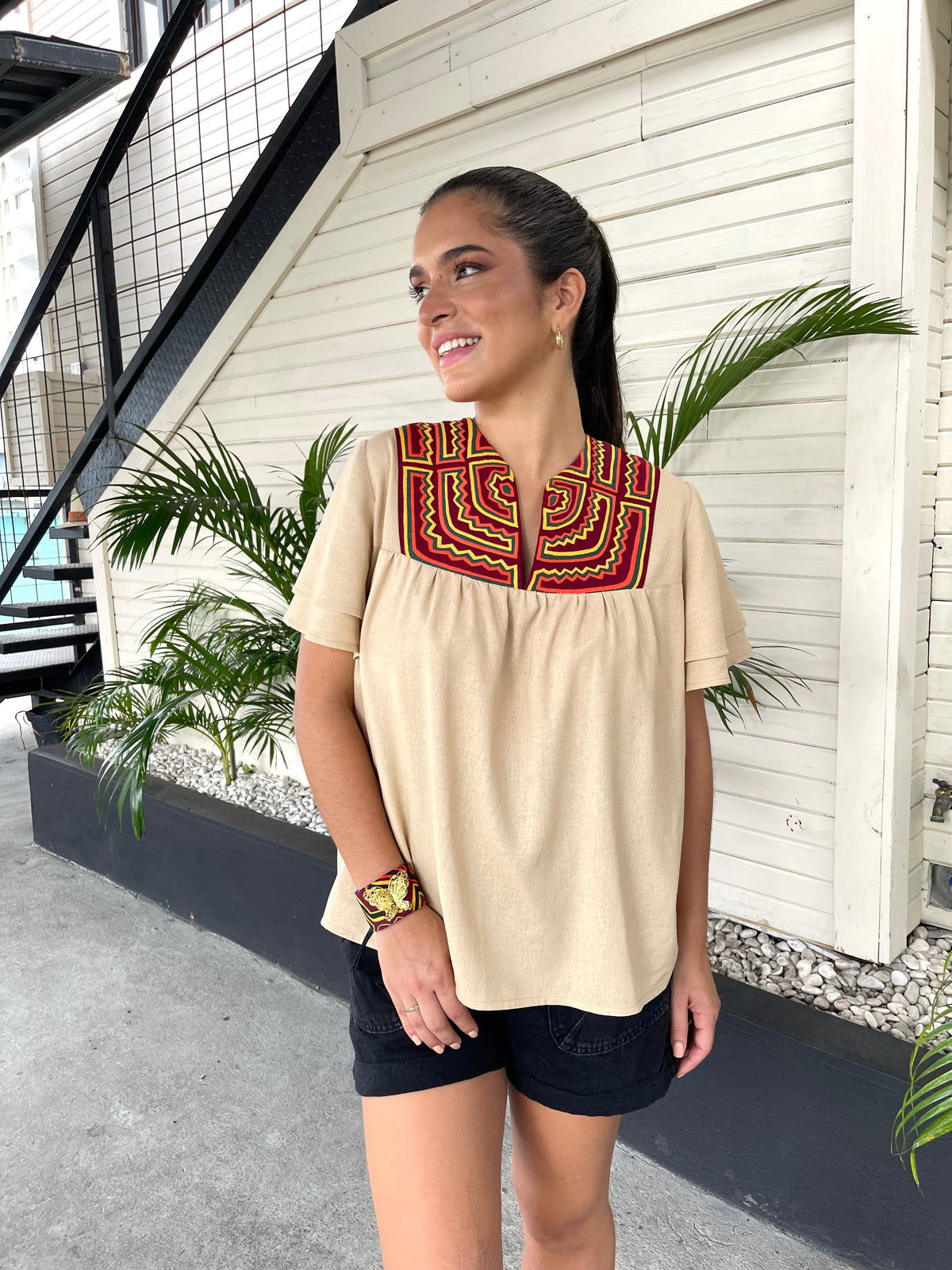 Boho Palm Shirt