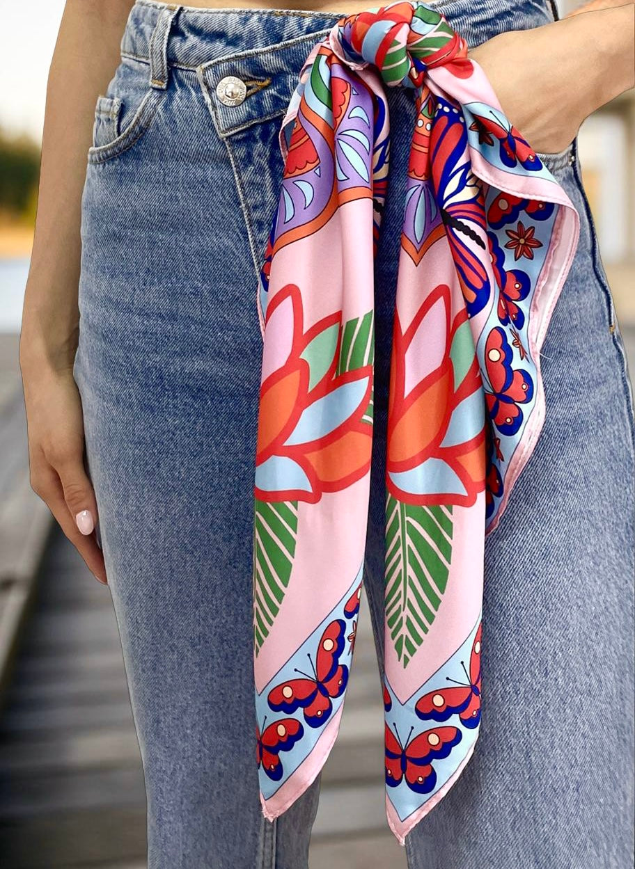 Butterfly Silk Scarf