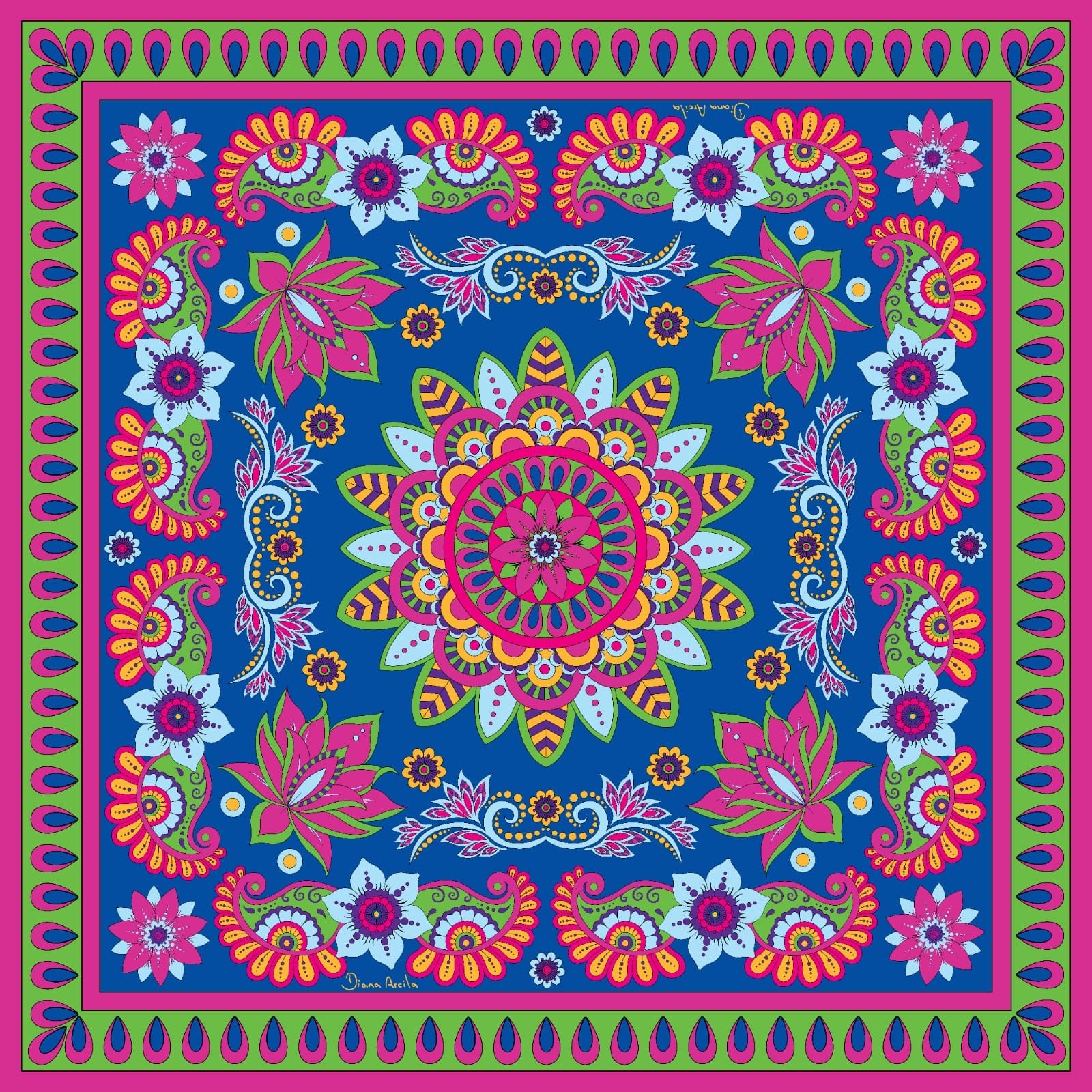 Bloom Silk Scarf