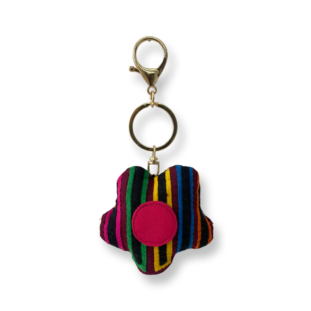 Mola Flower Keychain
