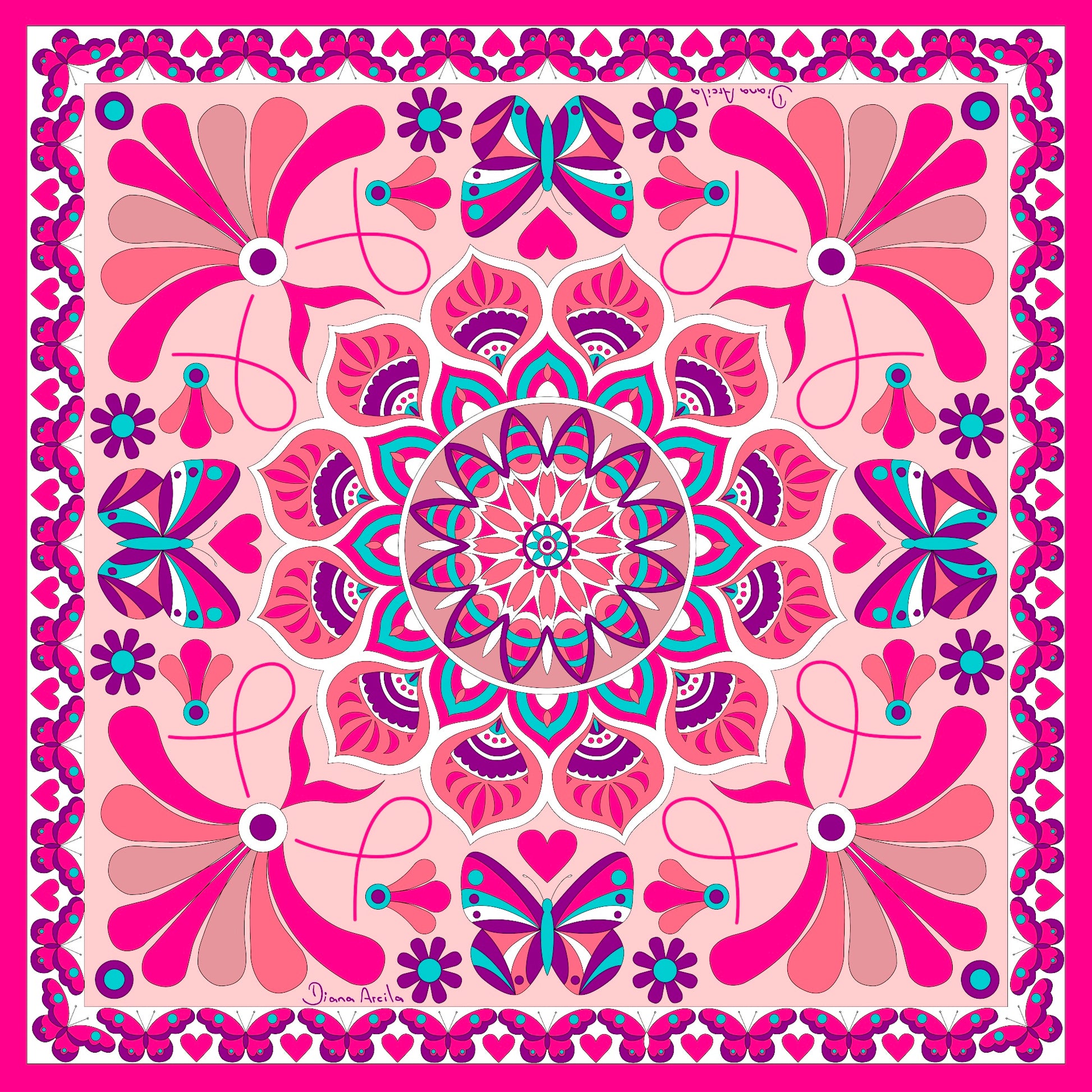 Bloom Silk Scarf