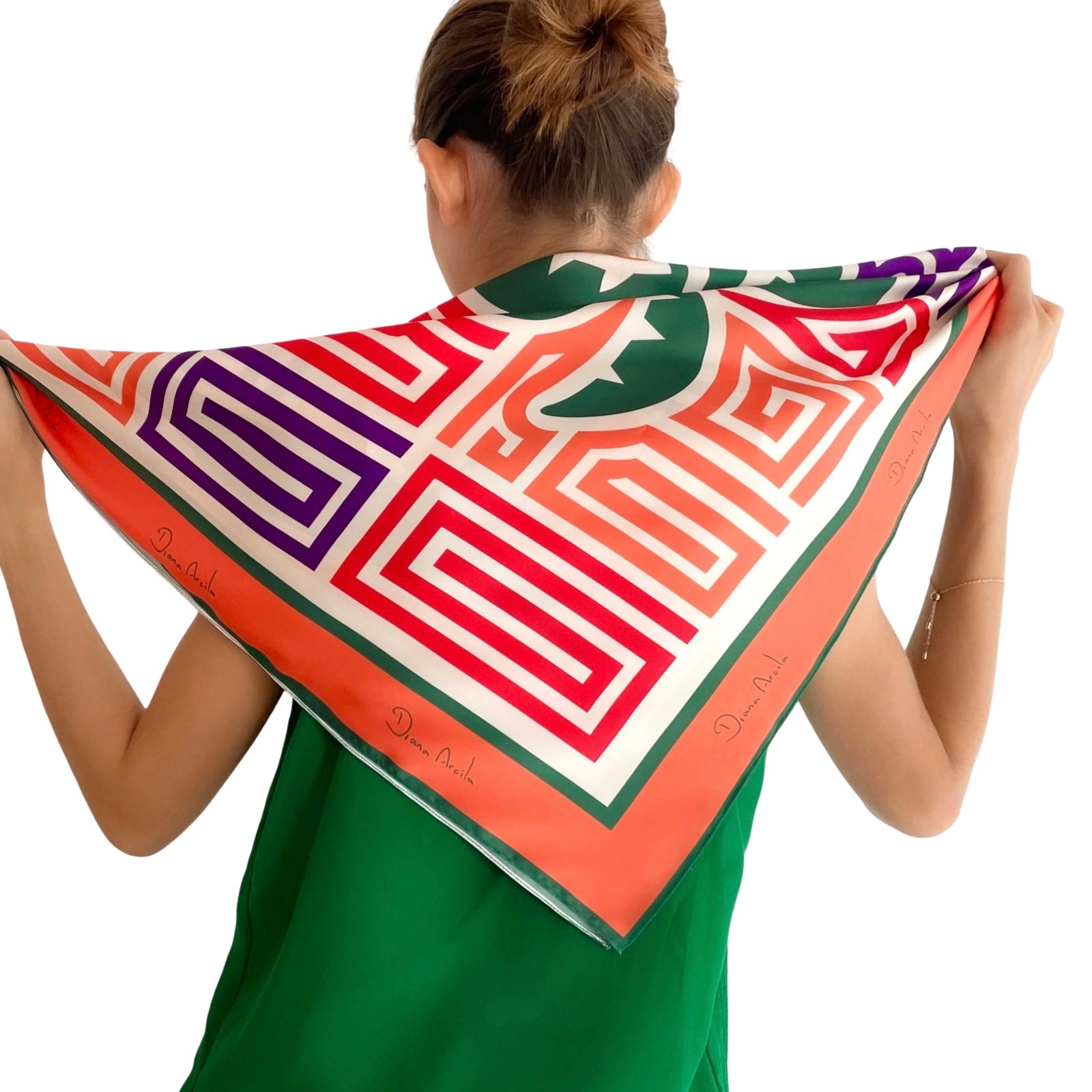 Palm Tree Silk Scarf