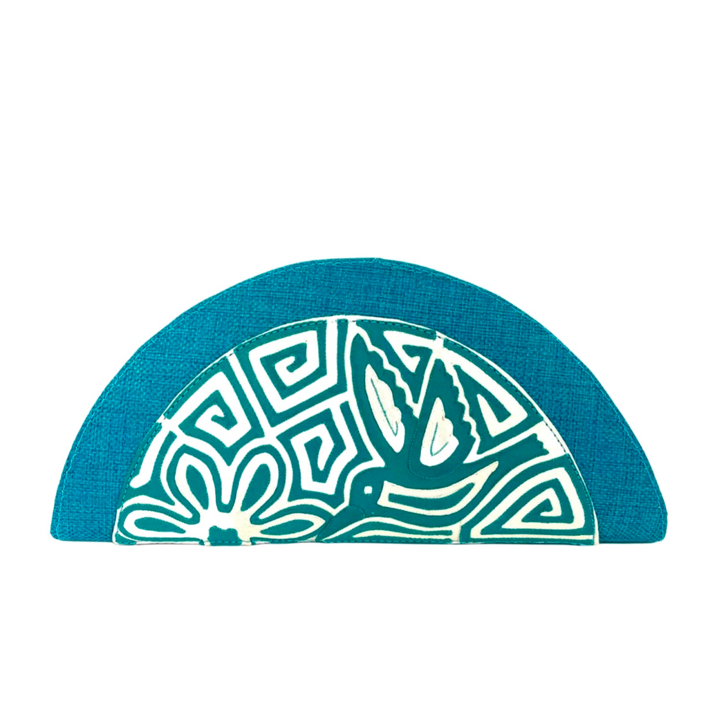 Aqua Hummingbird Clutch