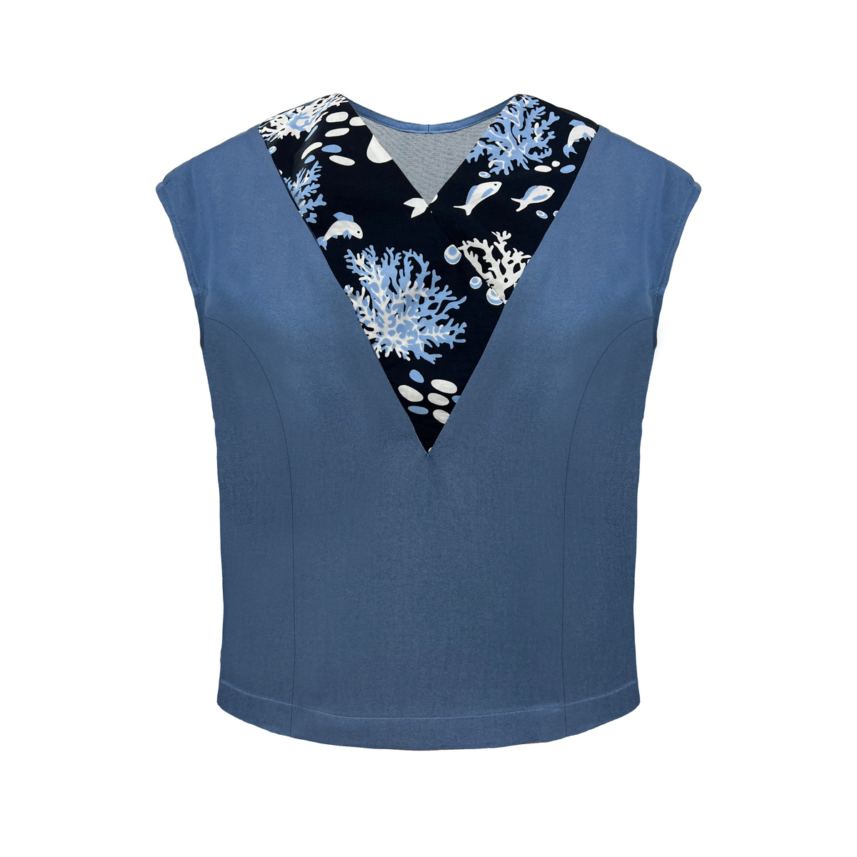 Algas and denim top