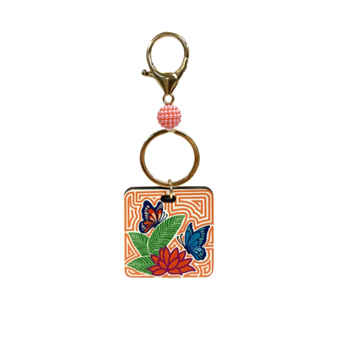 Mola inspiration keychain