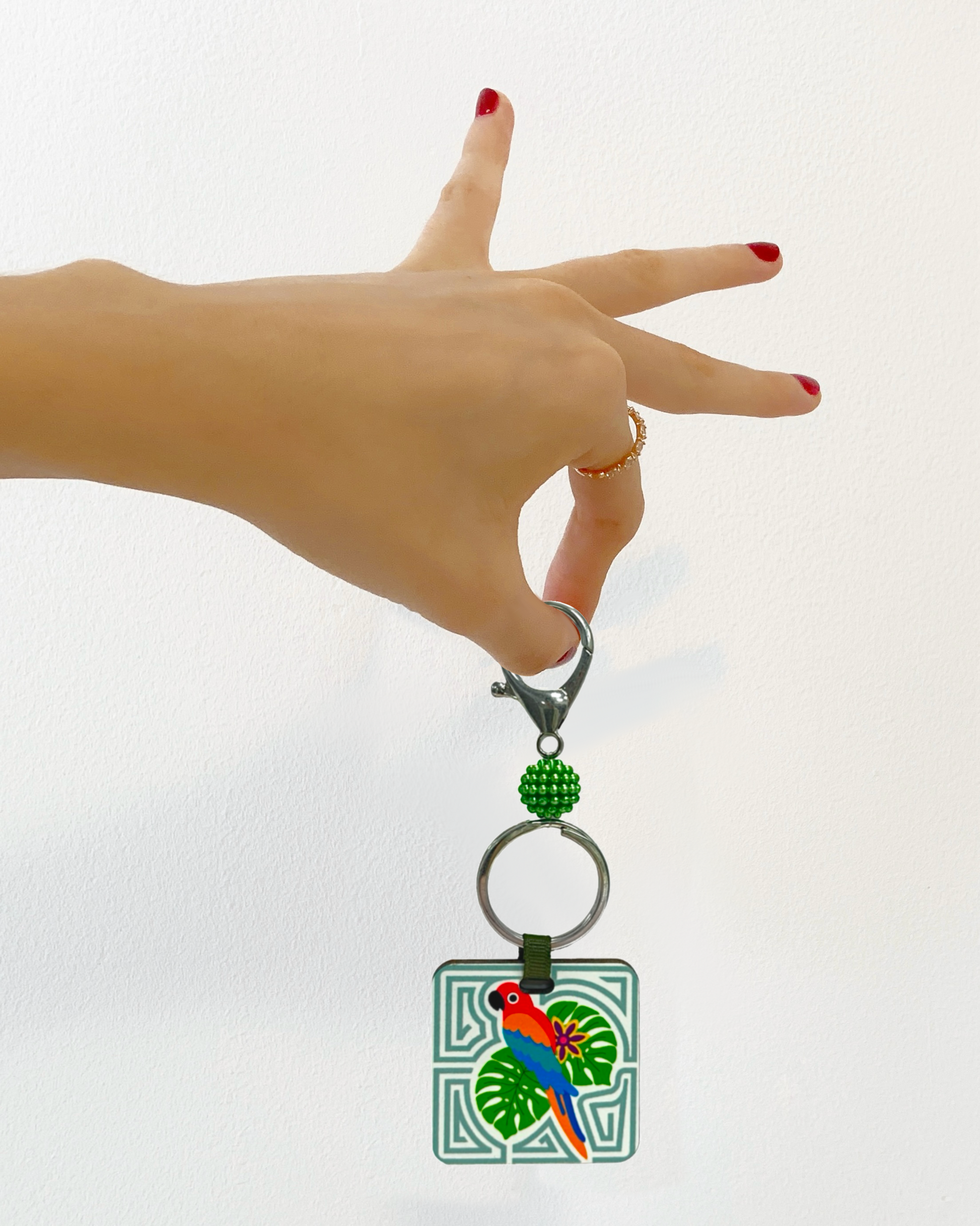 Mola inspiration keychain