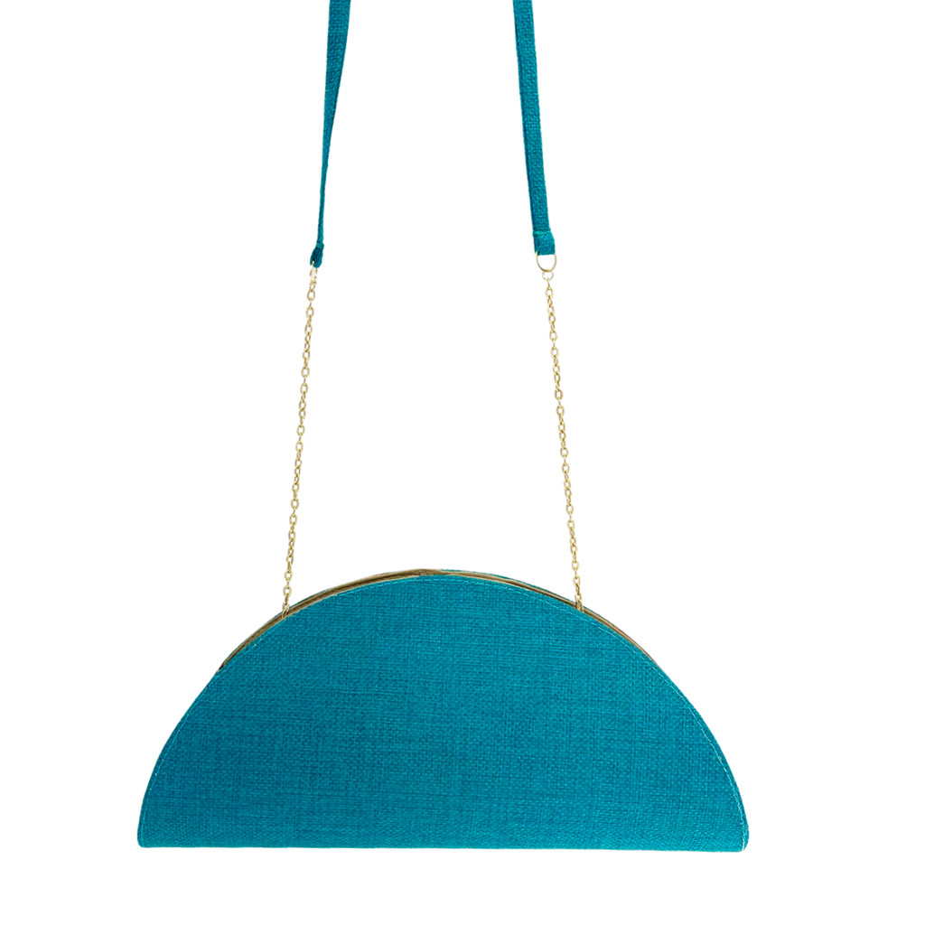Aqua Hummingbird Clutch