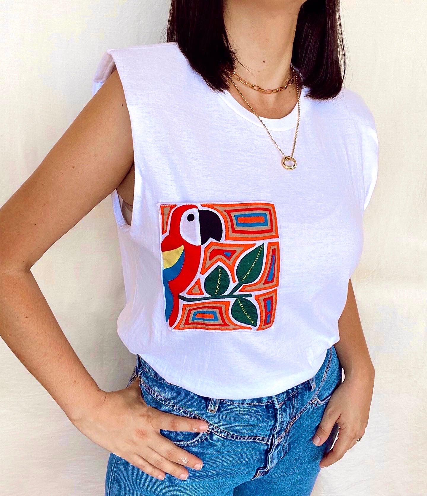 Red Macaw t-shirt