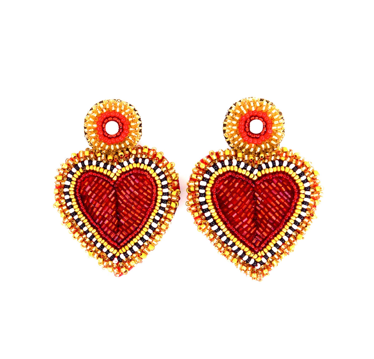 Red Heart Earrings
