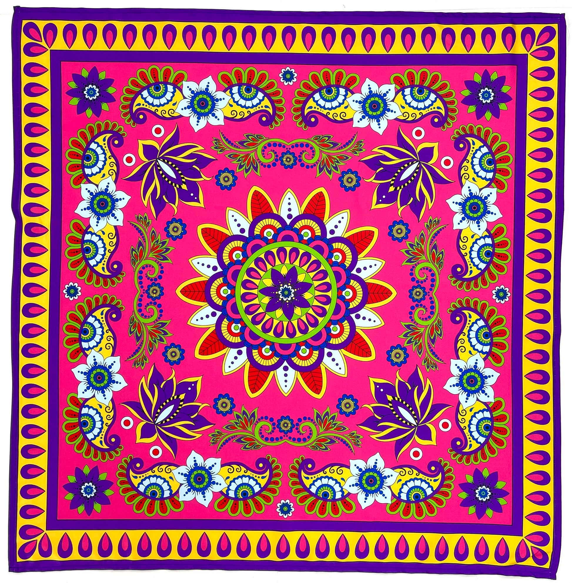 Bloom Pink Silk Scarf