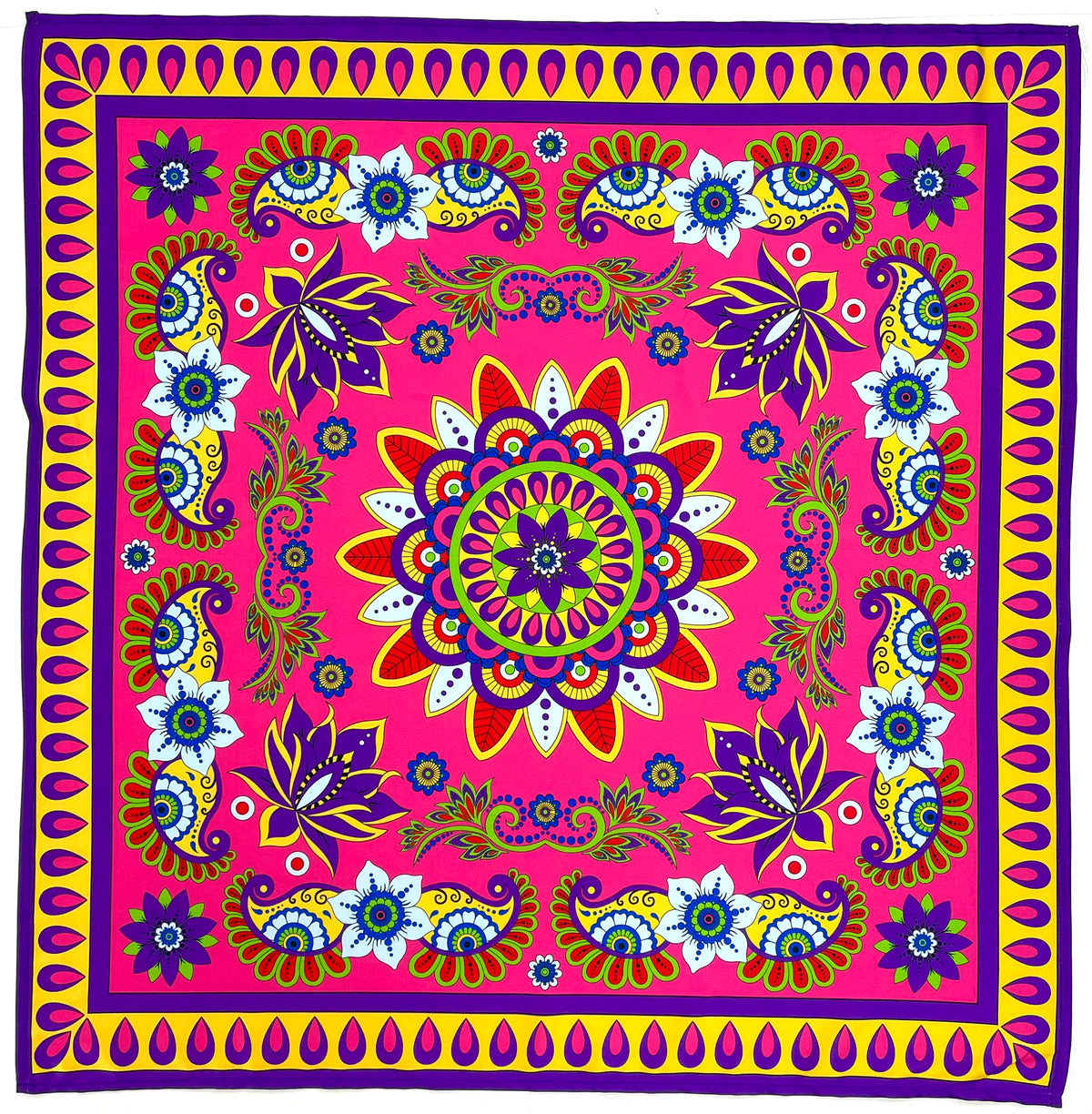 Bloom Pink Silk Scarf